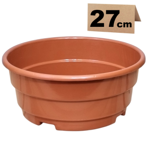 Misa na cmentarz 4,7L 27cm terakota - donica nagrobna na chryzantemy