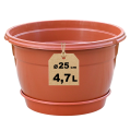 Doniczka 25cm 4,7L terakota z podstawką - 1.png