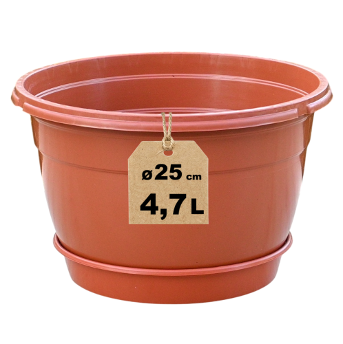 Doniczka 25cm 4,7L terakota z podstawką - 1.png