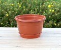 Doniczka 25cm 4,7L terakota z podstawką - 3.JPG