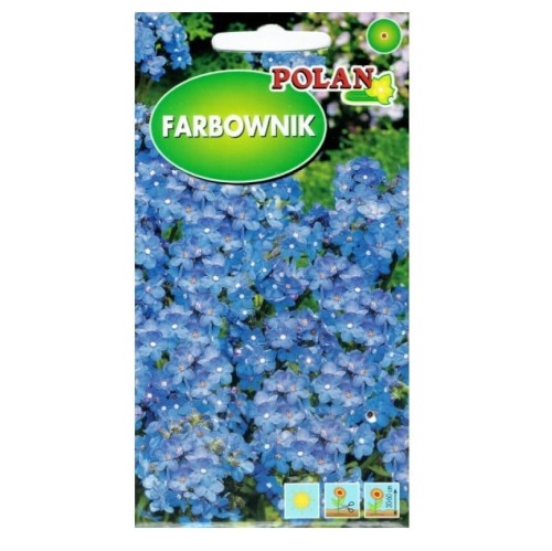 FARBOWNIK niebieski nasiona kwiatów na rabaty 0,5g
