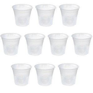 Doniczki do storczyków przeźroczyste 17cm 2L Teku MCO-17 x 10szt.