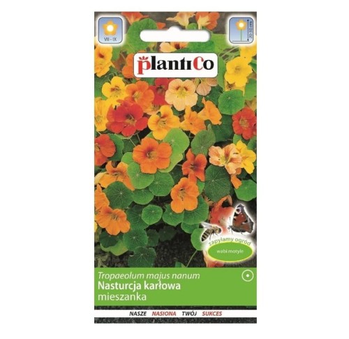 NASTURCJA KARŁOWA Tom Thumb MIX kolorów nasiona 5g