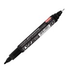 Marker permanentny dwustronny cienki czarny Toma TO-321 - 0,7mm i 0,5mm
