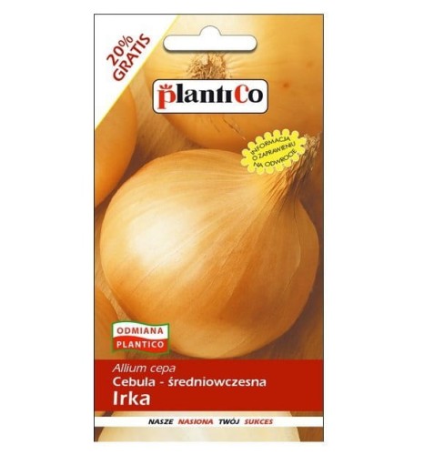 Cebula wczesna IRKA nasiona warzyw PlantiCo 6g