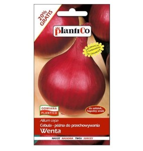 Cebula czerwona WENTA nasiona warzyw PlantiCo 6g