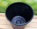 Pojemnik na kwiaty cięte 5L czarny WIADRO fi 23cm