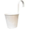 DONICZKA WISZĄCA balkonowa osłonka BIAŁA 16cm