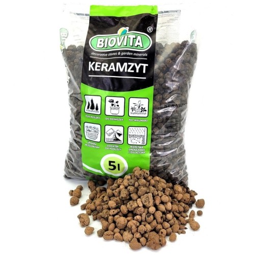 KERAMZYT ogrodniczy na drenaż GRUBY 8-16 mm 5L