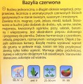 BAZYLIA CZERWONA nasiona ziół i przypraw 0,5g