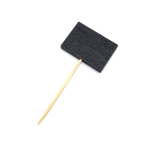 TABLICZKA etykieta do roślin CZARNA DREWNIANA