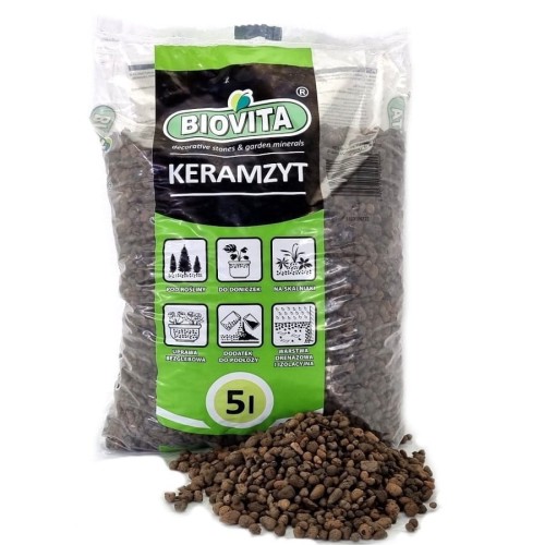 KERAMZYT ogrodniczy ekologiczne podłoże 4-8mm 5L