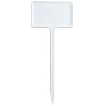 Tabliczka AMMA-3 WBIJANA 13cm BIAŁA - etykieta stojąca do opisywania roślin