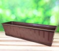 SKRZYNKA BALKONOWA brązowa 60cm z PODSTAWKĄ