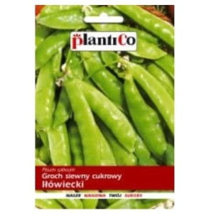 Groch siewny IŁÓWIECKI  - groszek cukrowy słodki - nasiona Plantico 50g