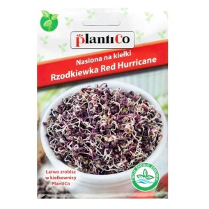 Rzodkiewka czerwona - nasiona na kiełki PlantiCo 10g - do uprawy kiełków