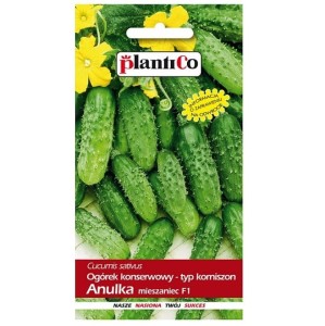 Ogórek ANULKA F1 - gruntowy korniszon bez goryczy - nasiona PlantiCo 3g