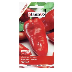 Papryka WIKA - stożkowa długa słodka czerwona - nasiona PlantiCo 0,5g